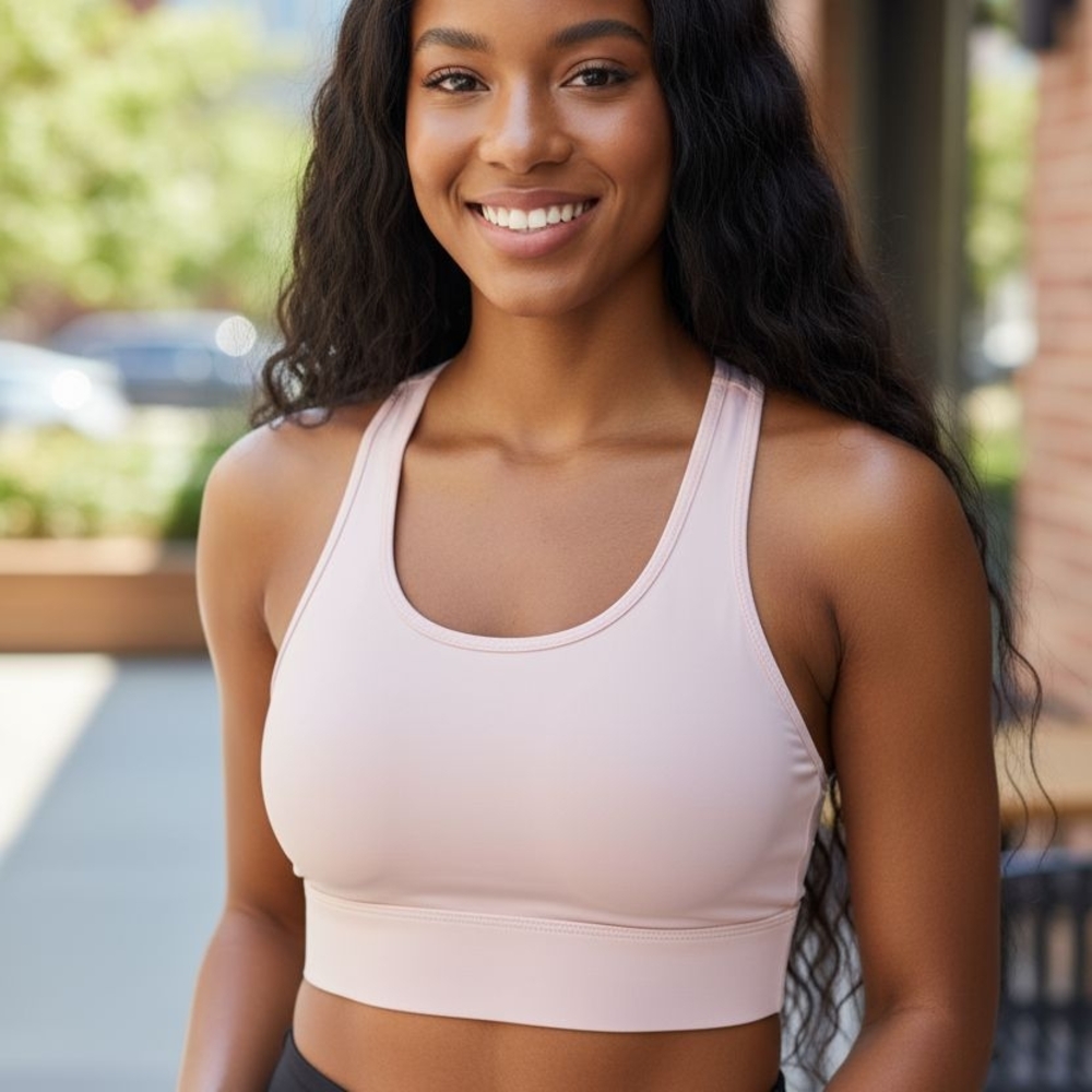Fabletics Women's Light Pink Sport/Workout Top